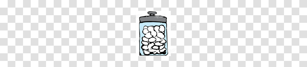 Abeka Clip Art Jar Of Cotton Balls With Lid, Grenade, Bomb, Weapon, Weaponry Transparent Png