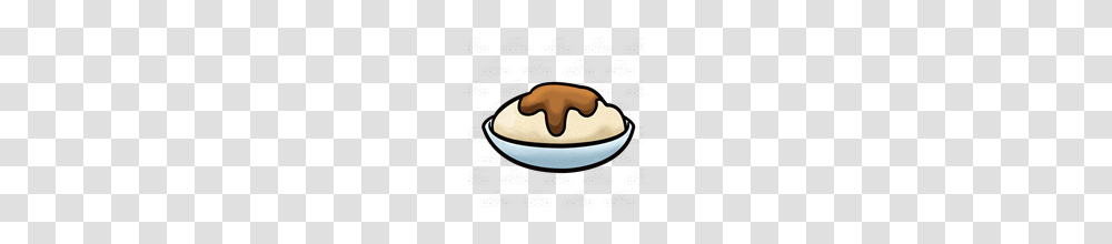 Abeka Clip Art Mashed Potatoes With Gravy, Latte, Coffee Cup, Beverage, Label Transparent Png