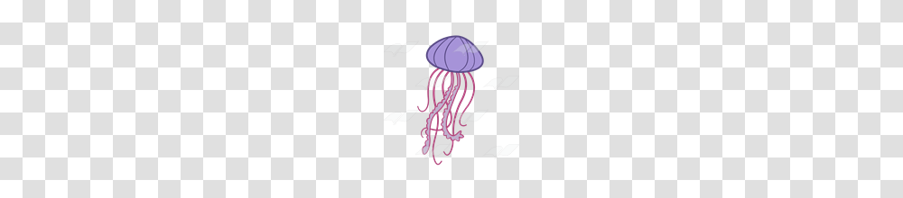 Abeka Clip Art Purple Jellyfish With Pink Tentacles, Invertebrate, Sea Life, Animal Transparent Png