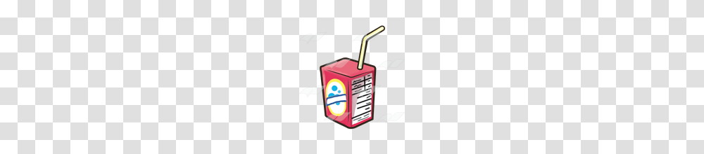Abeka Clip Art Red Juice Box With A Yellow Straw, Weapon, Weaponry, Machine, Bomb Transparent Png