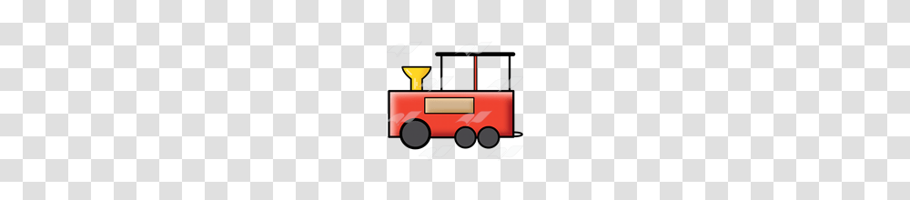 Abeka Clip Art Red Train Engine With A Yellow Smokestack, Fire Truck, Vehicle, Transportation, Metropolis Transparent Png