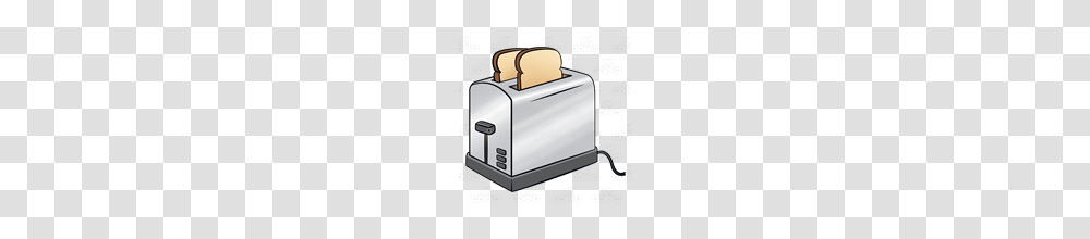 Abeka Clip Art Silver Toaster With Two Pieces Of Toast, Appliance Transparent Png