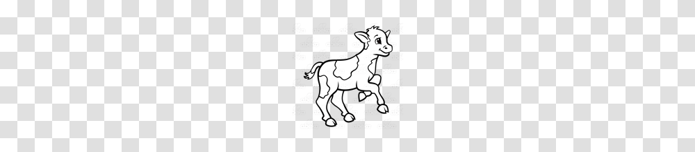 Abeka Clip Art Spotted Cow Calf, Mammal, Animal, Poster, Cushion Transparent Png