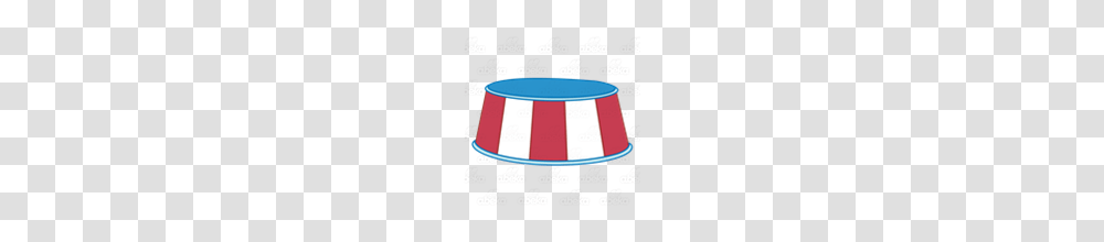 Abeka Clip Art Stage Red And White Striped With A Blue Top, Bowl, Drum, Percussion, Musical Instrument Transparent Png
