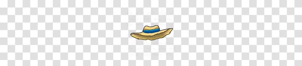 Abeka Clip Art Straw Hat With Blue Band, Outdoors Transparent Png