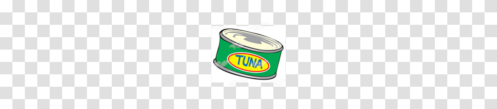 Abeka Clip Art Tuna Can With Yellow Label And Blue Writing, Canned Goods, Aluminium, Food, Tape Transparent Png