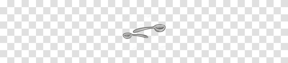 Abeka Clip Art Two Measuring Spoons, Scissors, Blade, Weapon, Cutlery Transparent Png