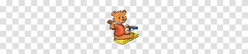 Abeka Clip Art Waving Bear On Teeter Totter, Mascot Transparent Png