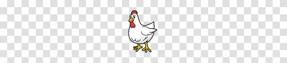 Abeka Clip Art White Chicken With Yellow Feet, Animal, Bird, Poster, Advertisement Transparent Png