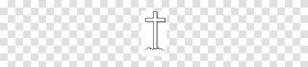 Abeka Clip Art Wooden Cross Standing On A Patch Of Grass, Menu, Crucifix Transparent Png