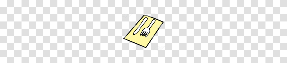Abeka Clip Art Yellow Napkin With Fork And Knife, Business Card, Paper, Cutlery Transparent Png
