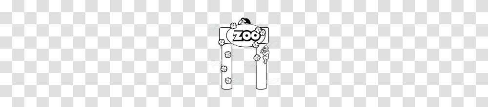Abeka Clip Art Zoo Gate With A Toucan And Monkey, Number, Alphabet Transparent Png