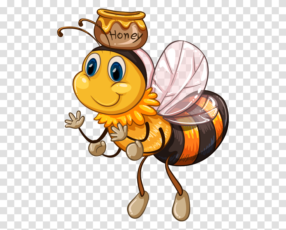 Abelha Molde De Abelhas Para Imprimir, Honey Bee, Insect, Invertebrate, Animal Transparent Png
