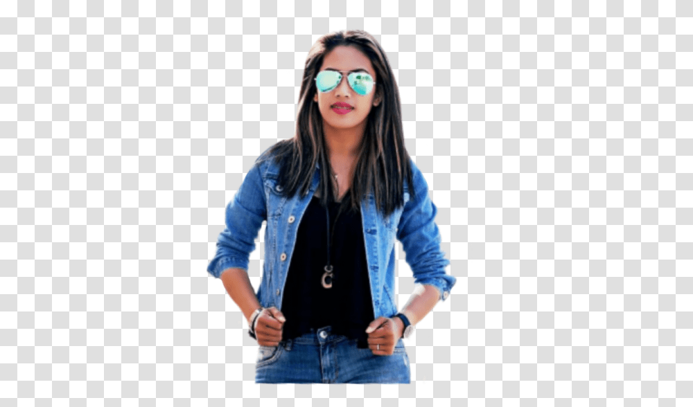 Abhishek In Photoshop Adobe, Pants, Sunglasses, Female Transparent Png