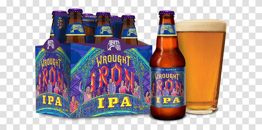 Abita Beer Wrought Iron Ipa, Alcohol, Beverage, Drink, Bottle Transparent Png