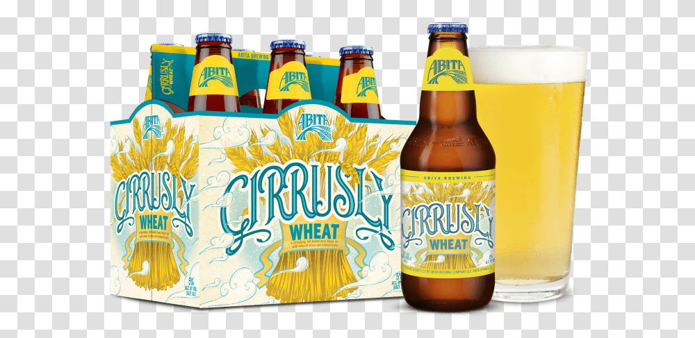 Abita Cirrusly Wheat, Beer, Alcohol, Beverage, Drink Transparent Png