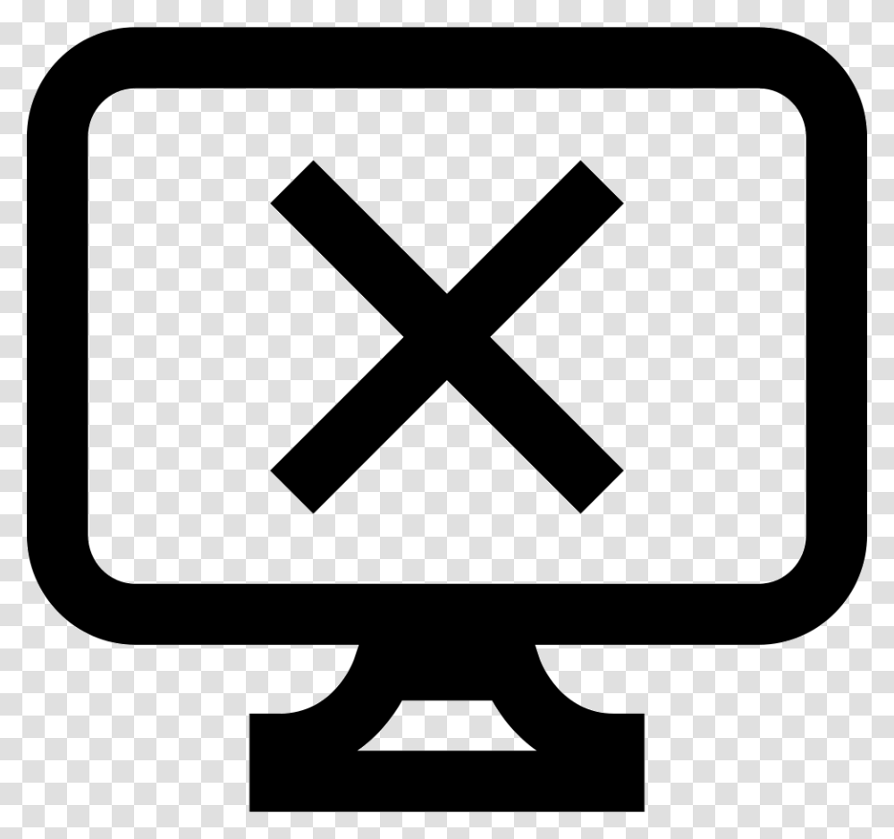 Abnormal Offline Icon Free Download, Sign, Cross, Stencil Transparent Png