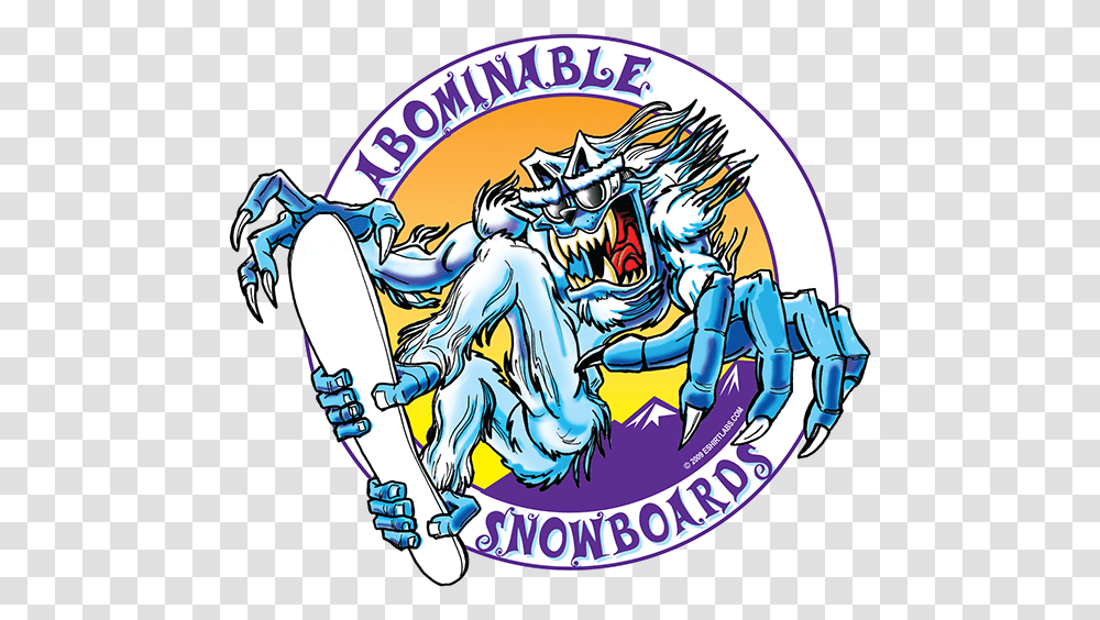 Abominable Snowboards Cartoon, Logo, Symbol, Emblem, Crowd Transparent Png