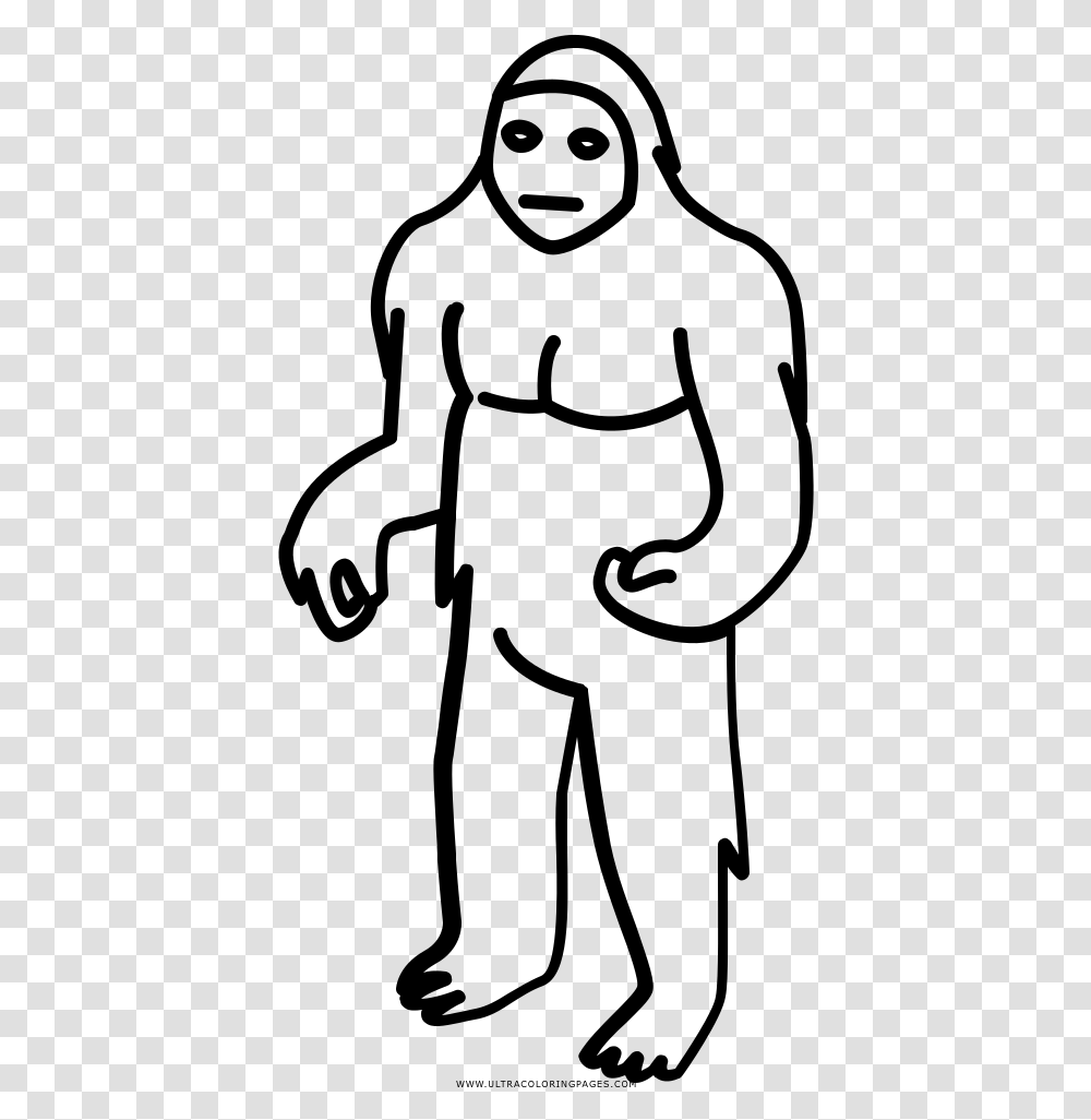 Abominable Snowman Coloring, Gray, World Of Warcraft Transparent Png