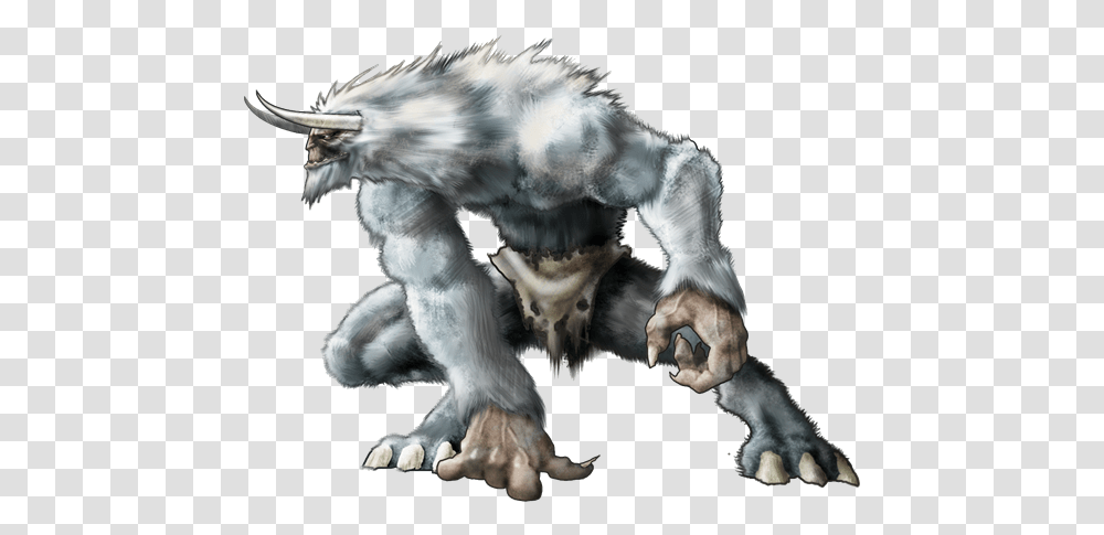Abominable Snowman With Pal Bigfoot Dungeons And Dragons Giant Yeti, Statue, Sculpture, Art, Dog Transparent Png
