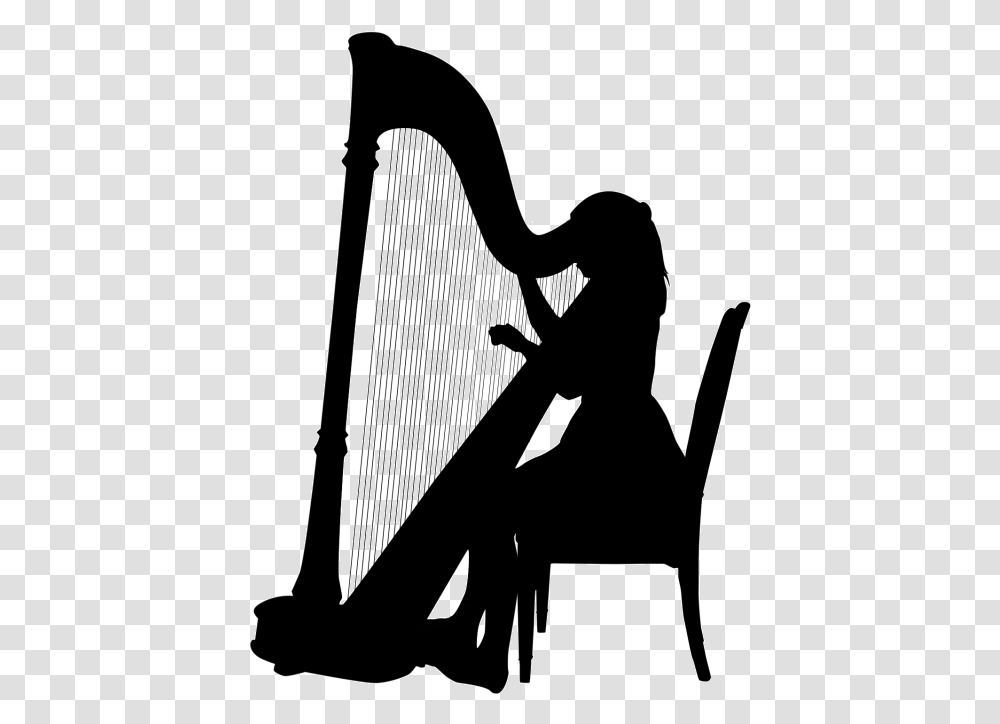 About Eleanor Dunsdon Berkshire Harpist By Girl Playing Harp Silhouette, Musical Instrument, Bow, Lyre, Leisure Activities Transparent Png