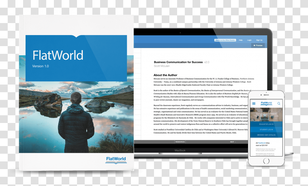 About Flatworld Textbook Transparent Png