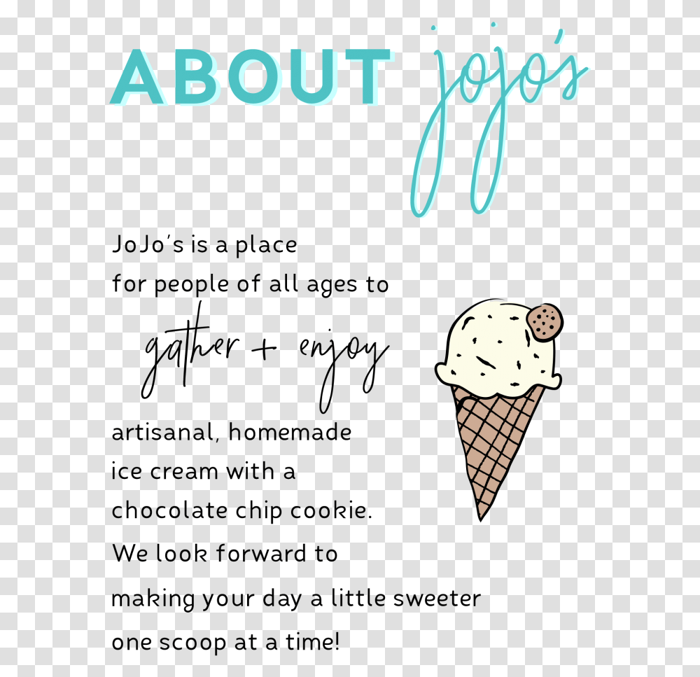 About Jojo's Gelato, Cream, Dessert, Food, Creme Transparent Png