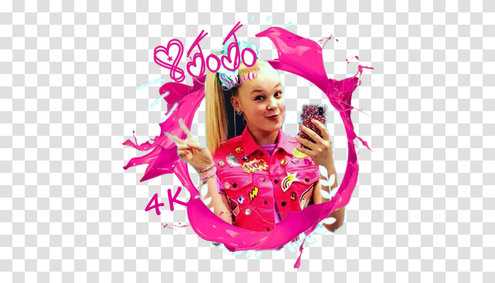 About Jojo Siwa Wallpapers Google Play Version Pink Paint Splash, Person, Dance Pose, Leisure Activities, Performer Transparent Png
