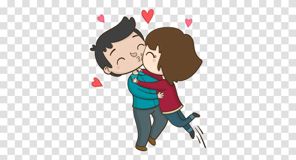 About Kisses Stickers For Whatsapp Wastickerapps Google Kiss Sticker For Whatsapp, Person, Human, Hug, People Transparent Png