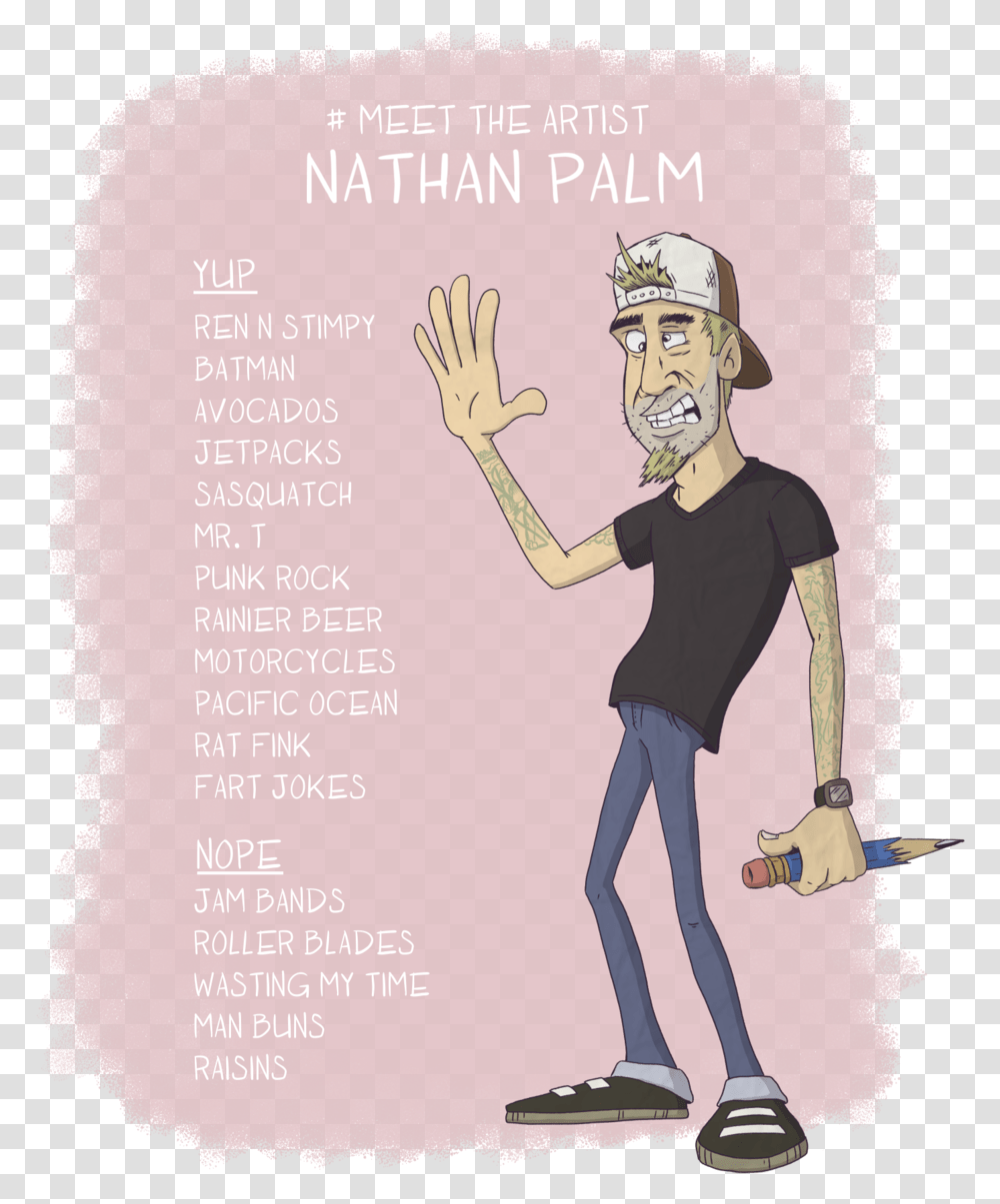 About Nathan Palm Illustration, Person, Poster, Advertisement, Flyer Transparent Png