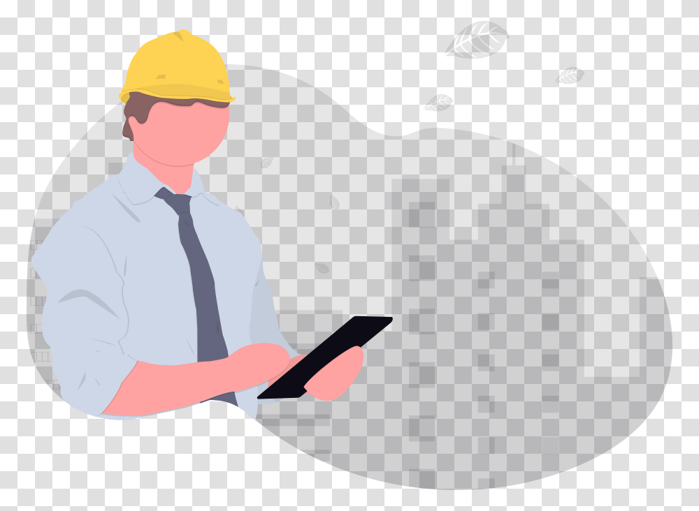 About Pinpoint Works Quality Assurance, Shirt, Person, Helmet Transparent Png