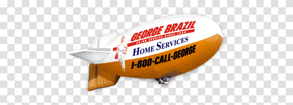 About The Airship George Brazil Home Services Car X, Blimp, Aircraft, Vehicle, Transportation Transparent Png