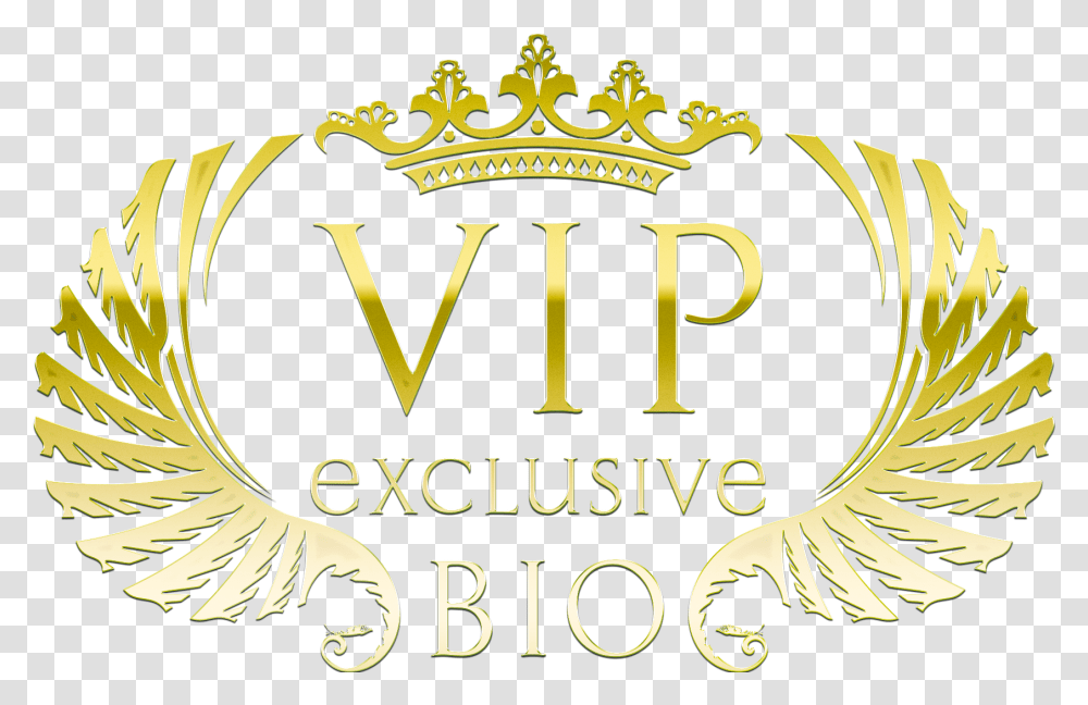 About The Company Vip Golden Logo, Text, Alphabet, Label, Word Transparent Png