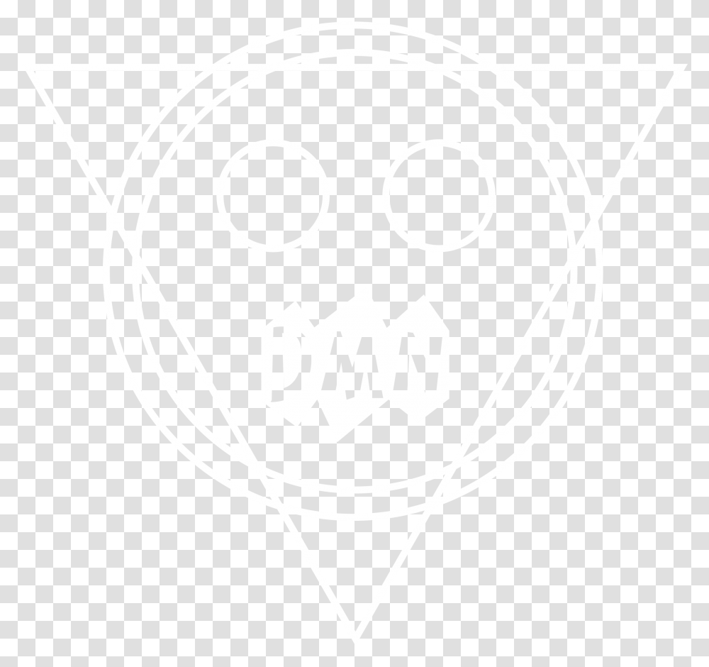 About The Dmn Vintage Logo Jhu Logo White, Stencil, Label, Plectrum Transparent Png