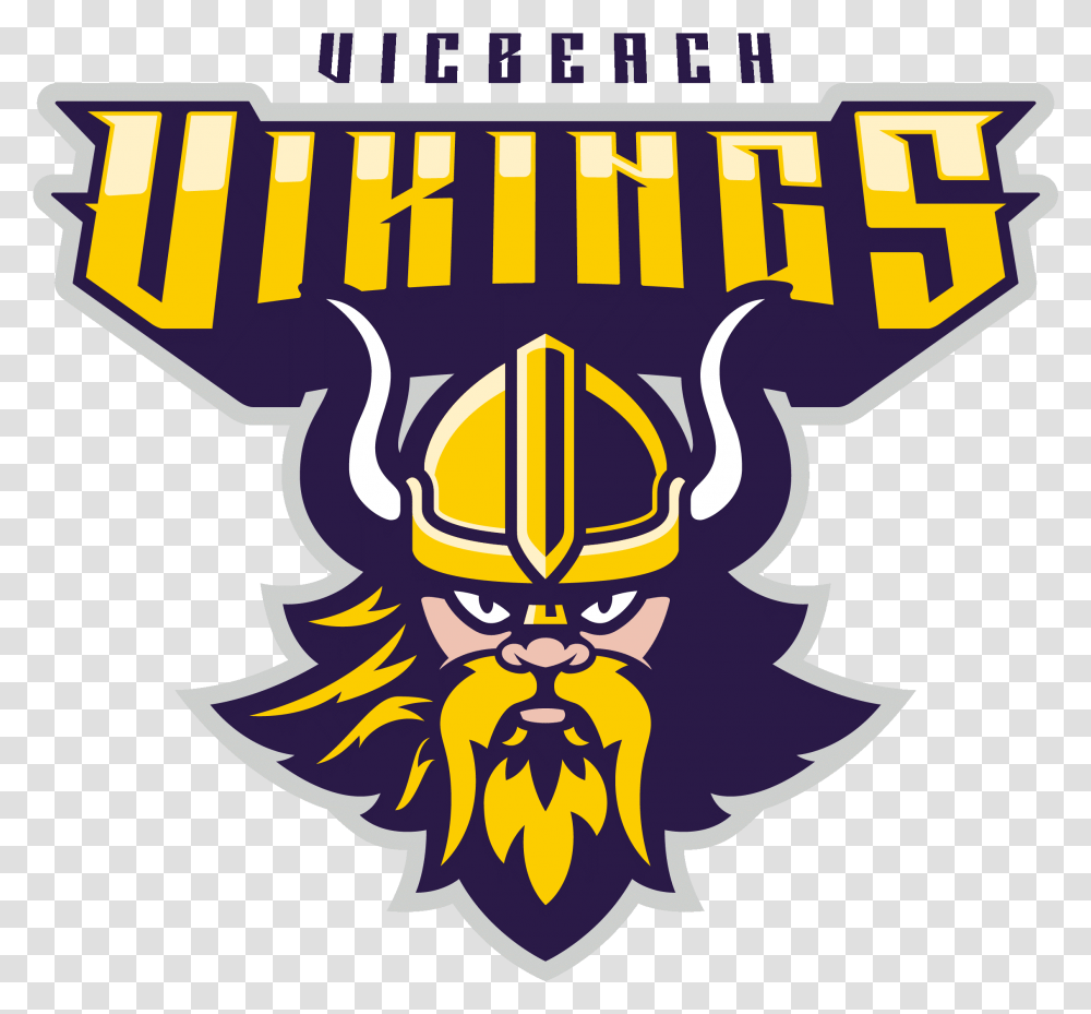 About The Vikings Vicbeach Vikings, Symbol, Emblem, Logo, Trademark Transparent Png