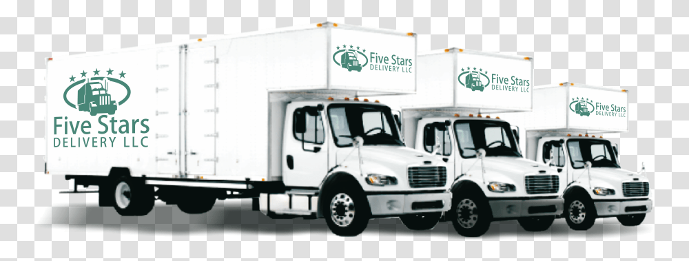 About Us Five Stars Delivery Portland Oregon Moving Trucks, Vehicle, Transportation, Moving Van, Trailer Truck Transparent Png