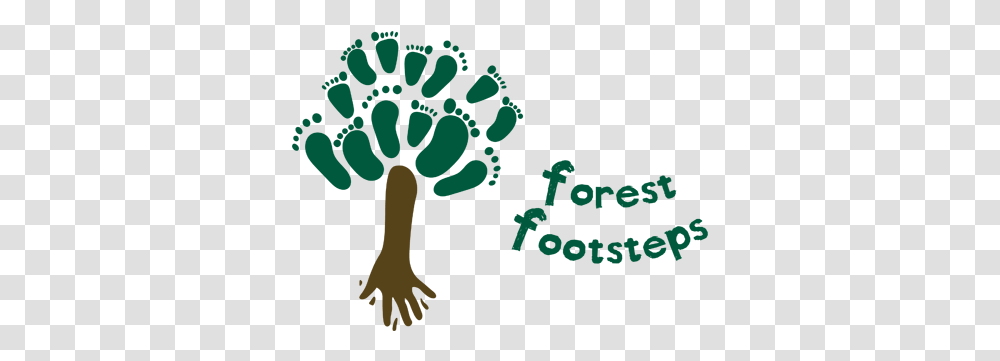 About Us Forest Footsteps Logo With A Tree And Footsteps, Plant, Vegetable, Food Transparent Png