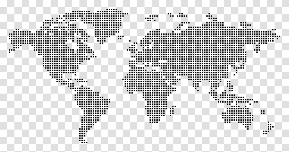 About Us Representations Heun World Map In Dots, Number, Label Transparent Png
