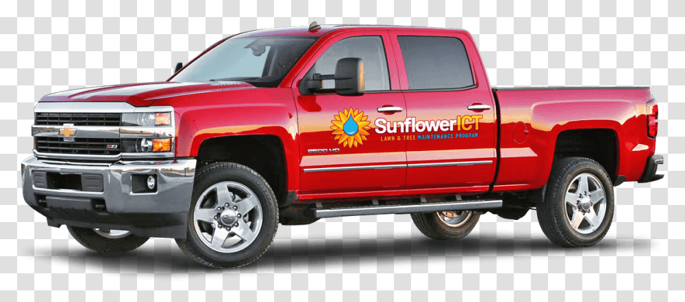 About Us Sunflower Ict Lawn & Tree Care Maintenance Chevrolet Silverado, Truck, Vehicle, Transportation, Pickup Truck Transparent Png