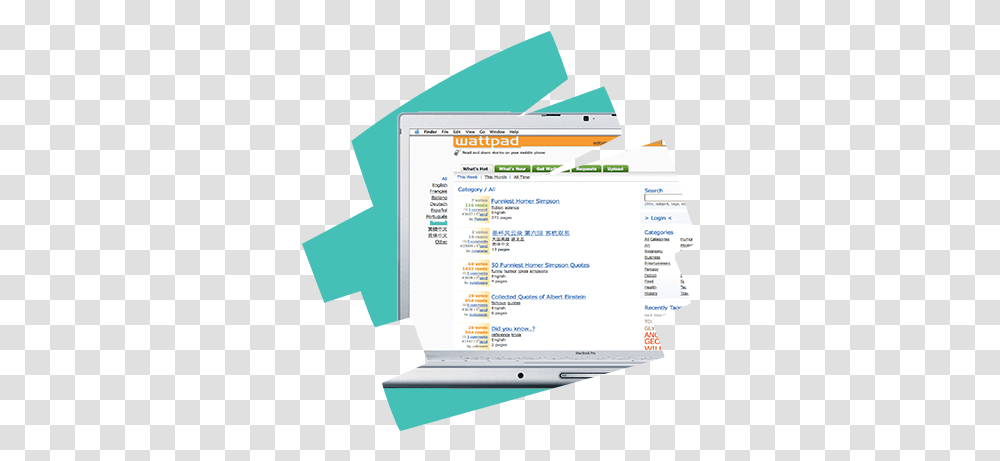 About Wattpad Screenshot, Computer, Electronics, Poster, Advertisement Transparent Png