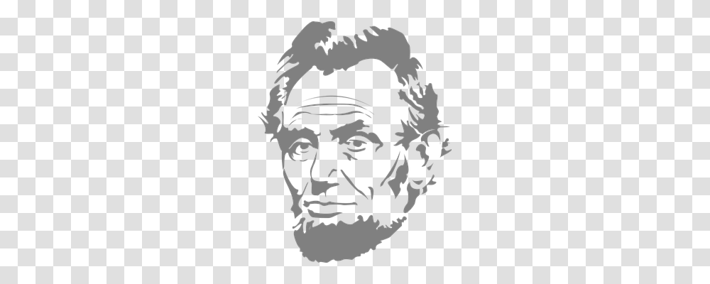 Abraham Lincoln Person, Head, Stencil, Face Transparent Png