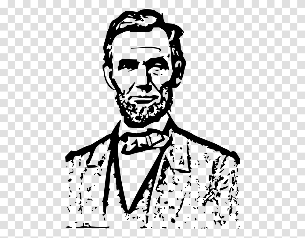 Abraham Lincoln, Celebrity, Gray, World Of Warcraft Transparent Png