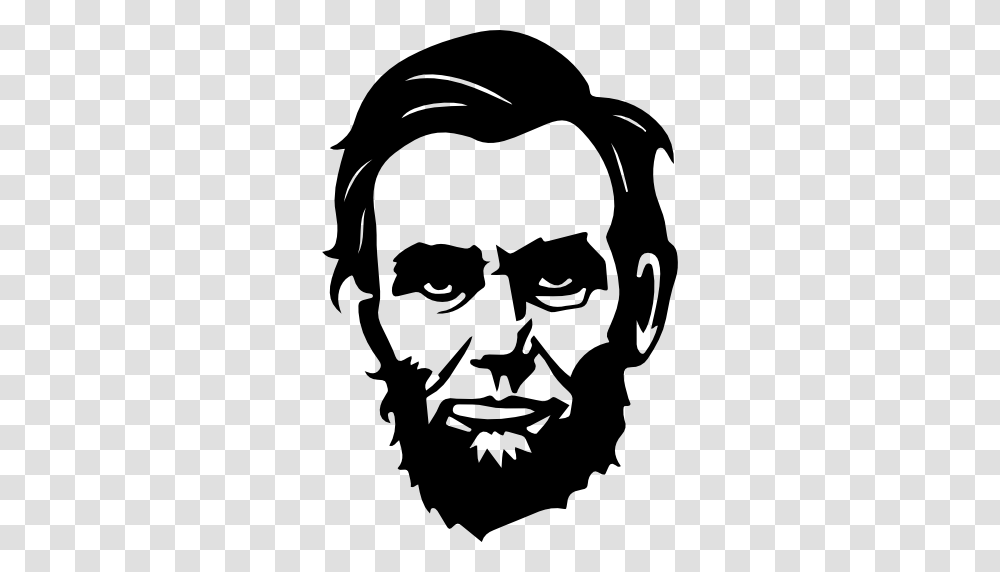 Abraham Lincoln, Celebrity, Stencil, Cat, Pet Transparent Png