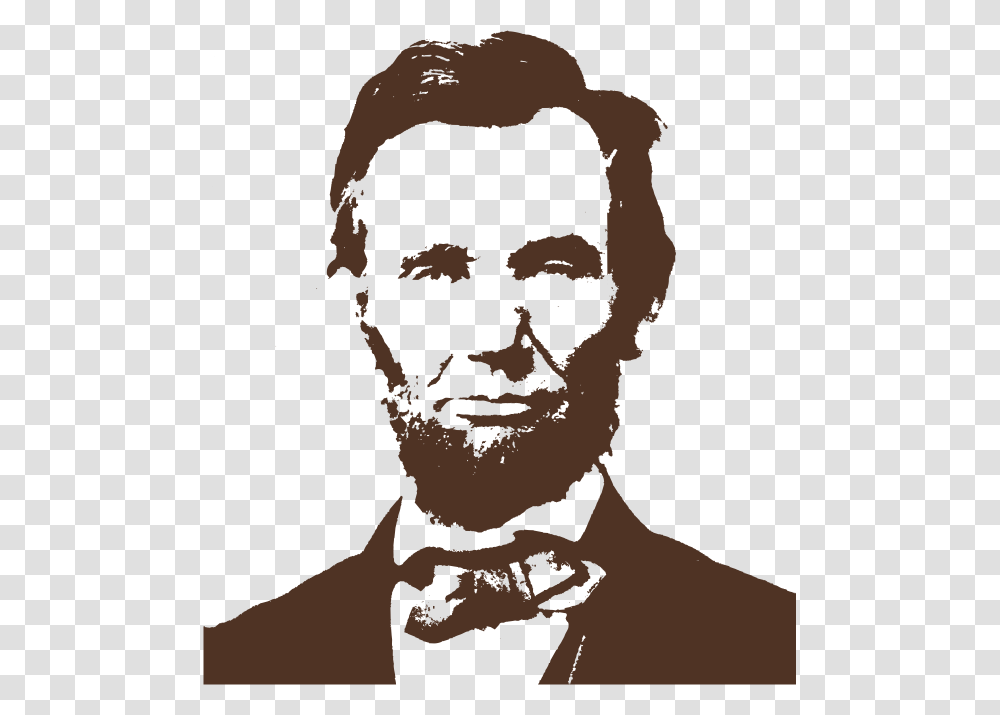 Abraham Lincoln, Celebrity, Stencil, Face, Person Transparent Png