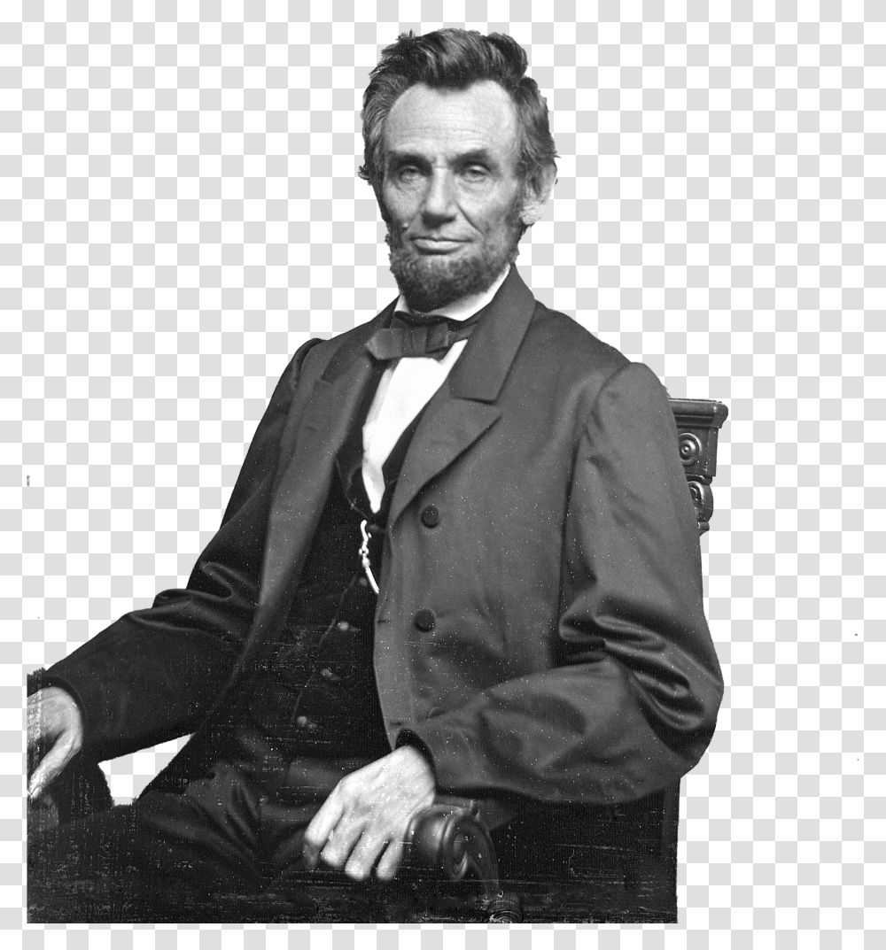 Abraham Lincoln Mathew Brady Photographs, Person, Suit, Overcoat Transparent Png
