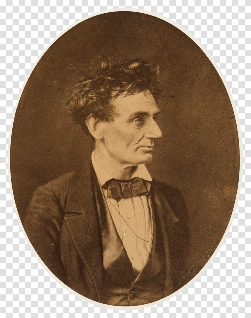 Abraham Lincoln O 2 By Hesler 1857 Abraham Lincoln Crazy Hair, Person, Human, Painting Transparent Png