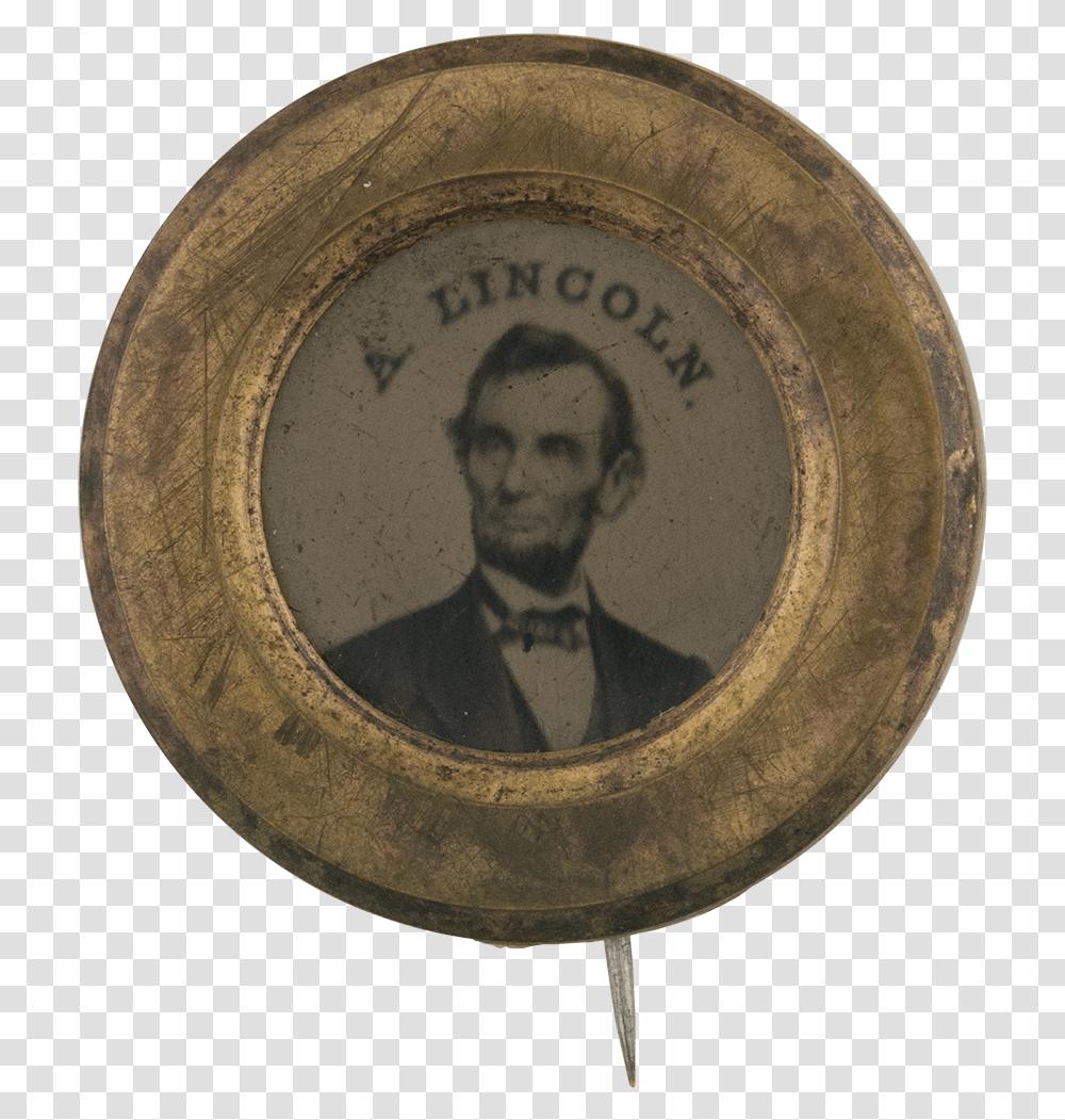 Abraham Lincoln Political Button Museum Circle, Person, Logo, Gong Transparent Png