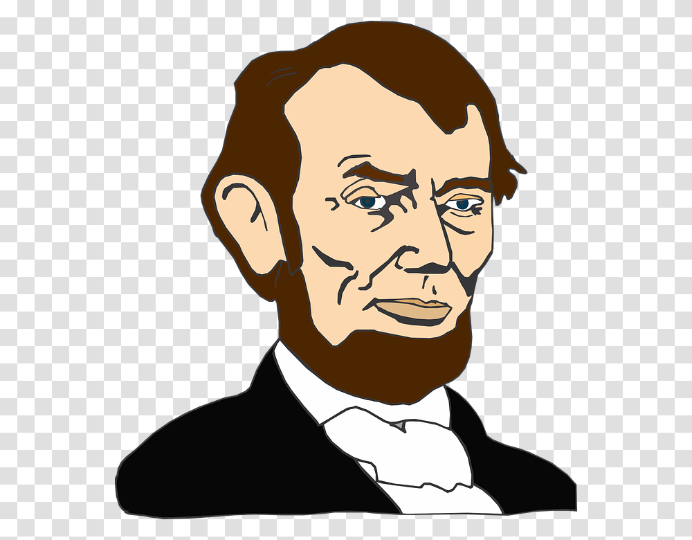 Abraham Lincoln President Freedom America Civil Illustration, Face, Person, Head Transparent Png