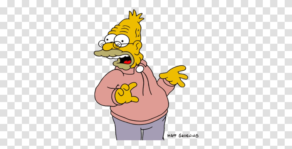 Abraham Simpson Grandpa Simpson, Plant, Clothing, Apparel, Food Transparent Png