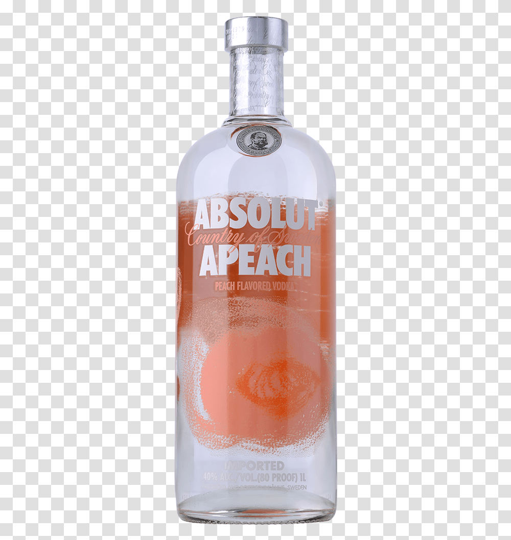 Absolut Apeach Vodka 1l Absolut Vodka, Beverage, Alcohol, Liquor, Beer Transparent Png